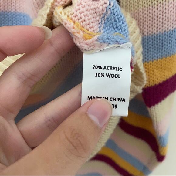 Tularosa Sunburst Stripe Kokomo Crewneck Sweater Small - Picture 5 of 8